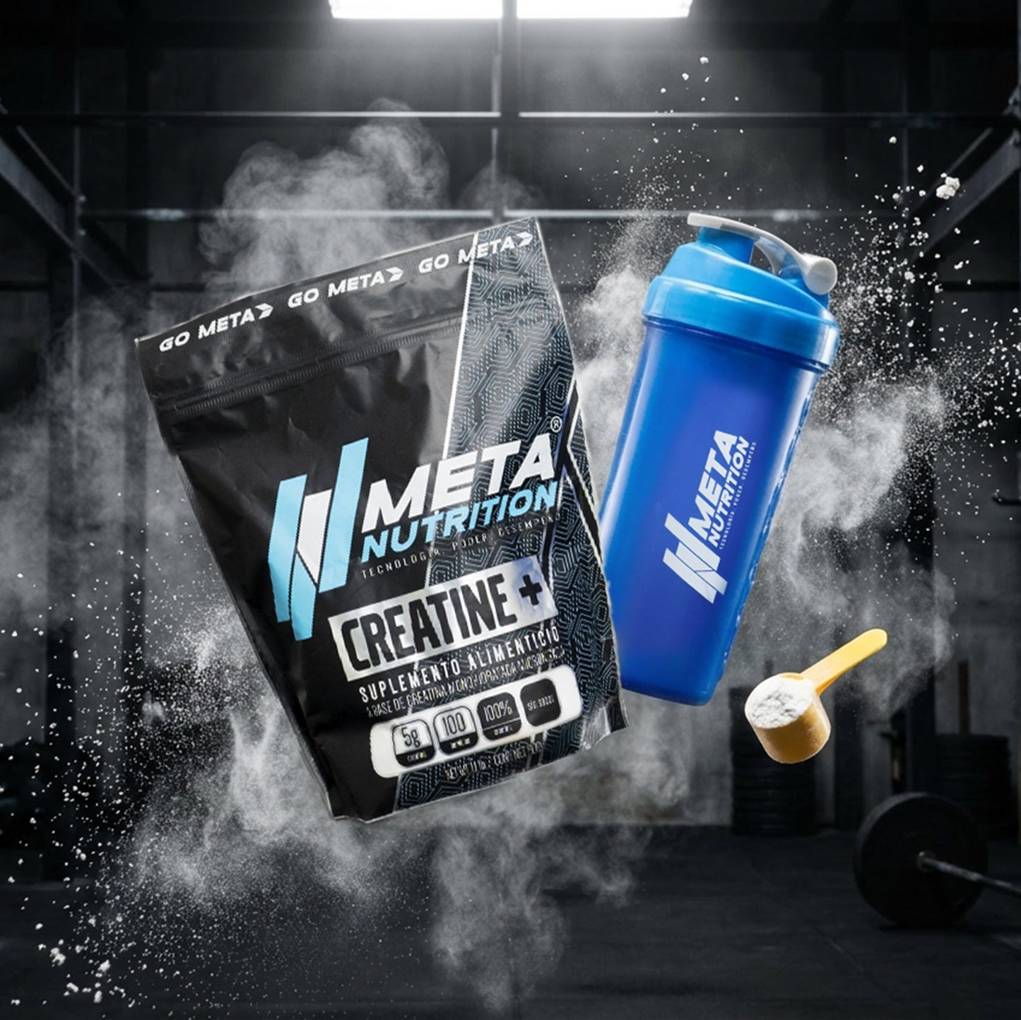 Creatina Monohidratada Micronizada – 100 Servicios + 10 GRATIS | Meta Nutrition.