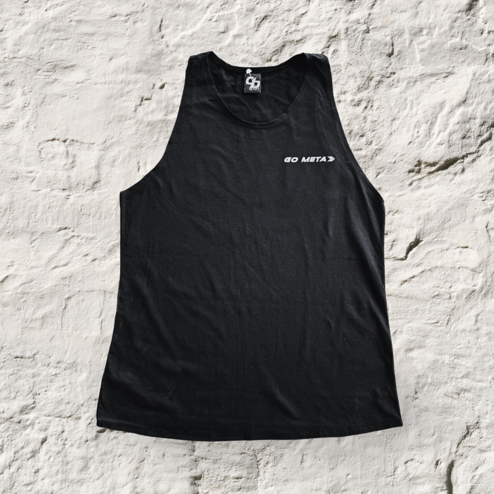 Playera Sin Mangas Negra #Gostronger