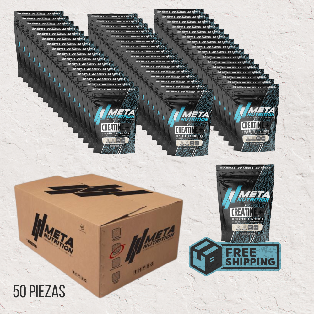 HOT SALE- 🔥50 piezas BOX- de Creatina Monohidratada Micronizada 100 servicios.