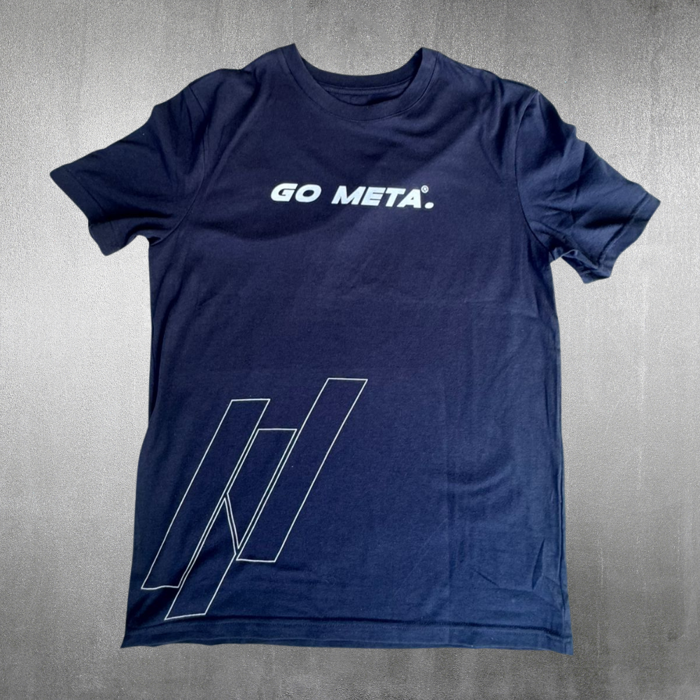 Playera Meta Slim Fit Color Azul Marino