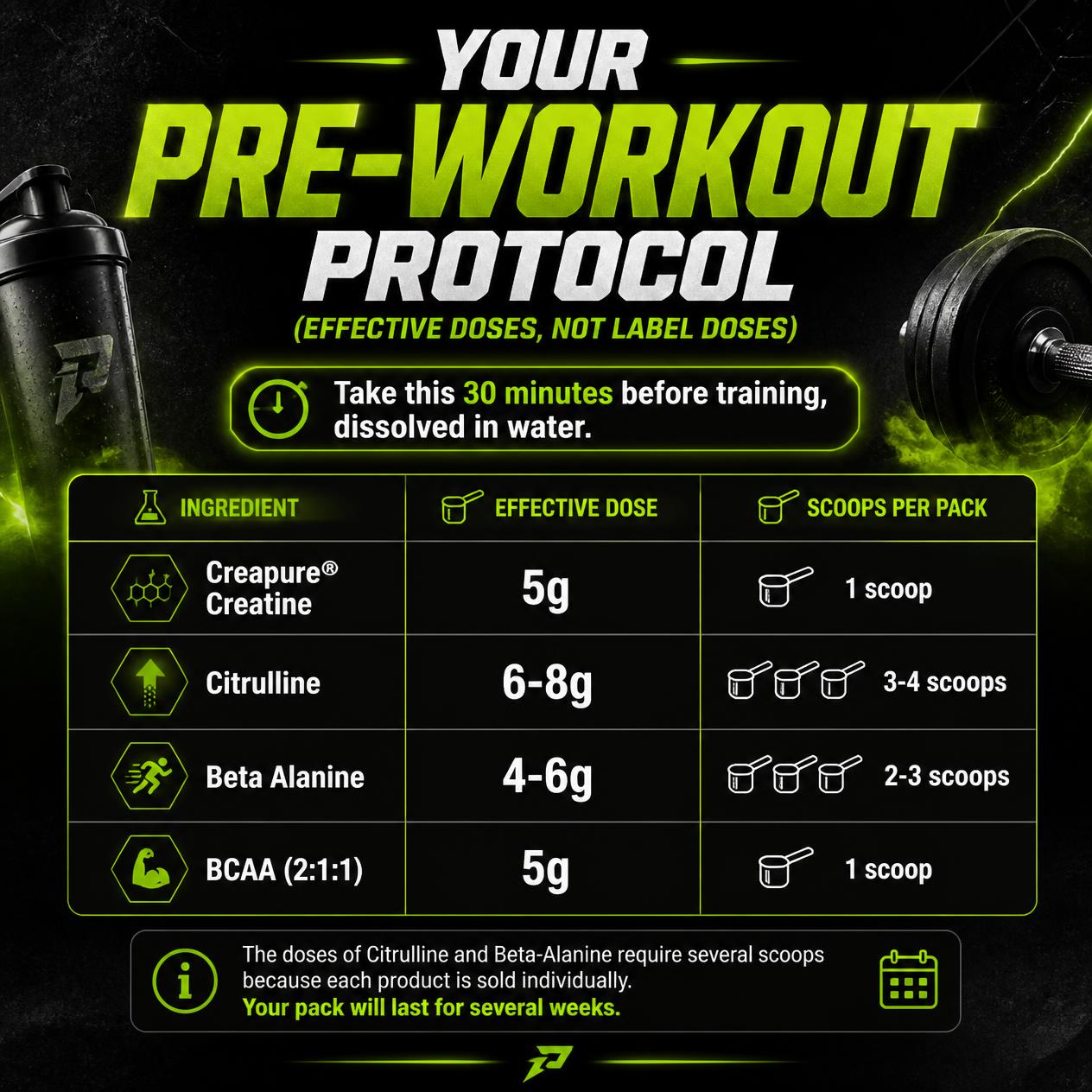 PACK- PRE-ENTRENO Stim Free + Straps GRATIS