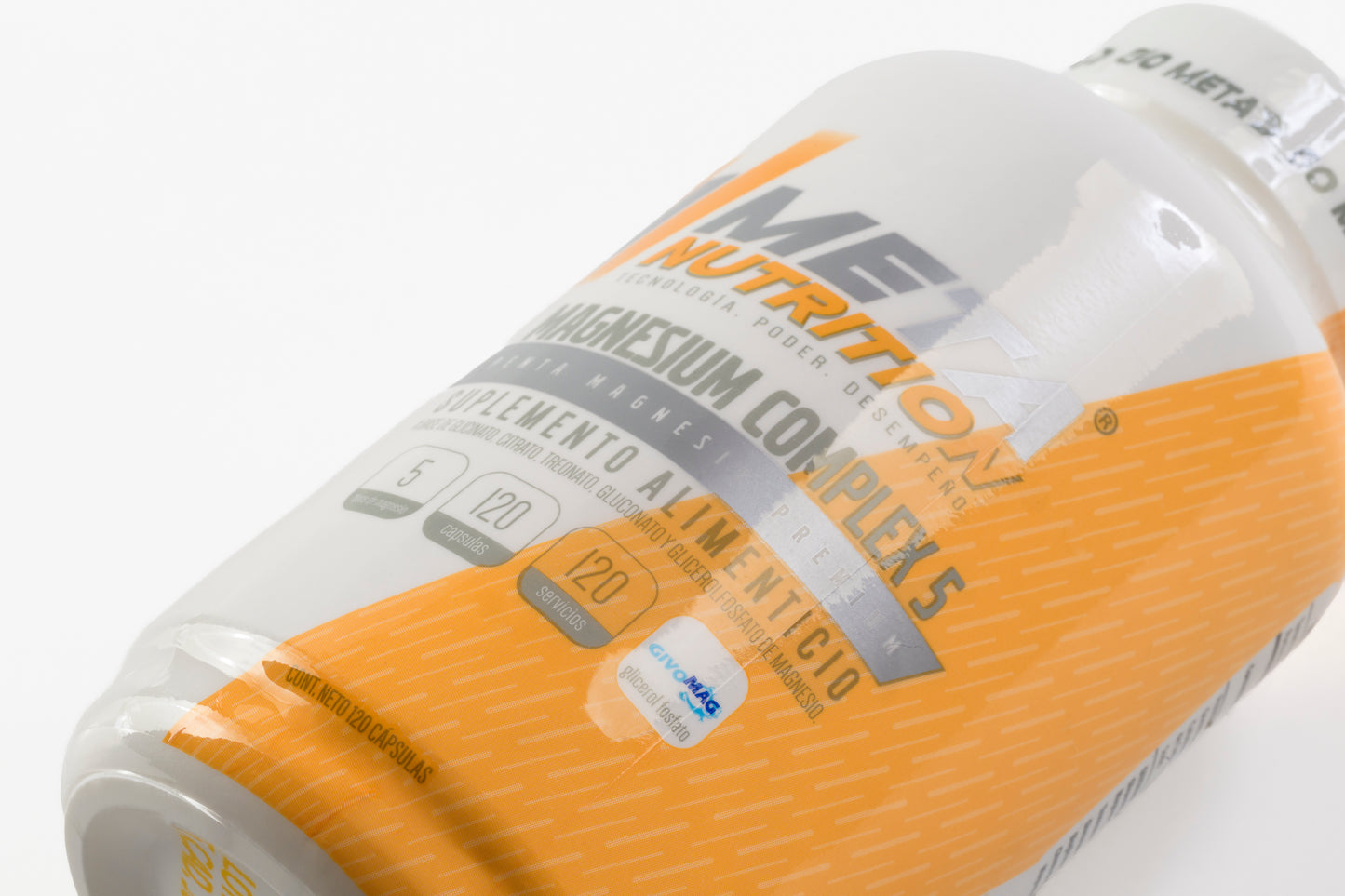 Magnesium Complex-5 Meta Nutrition |Complejo de 5 Mg, 120 Caps. con GIVOMAG