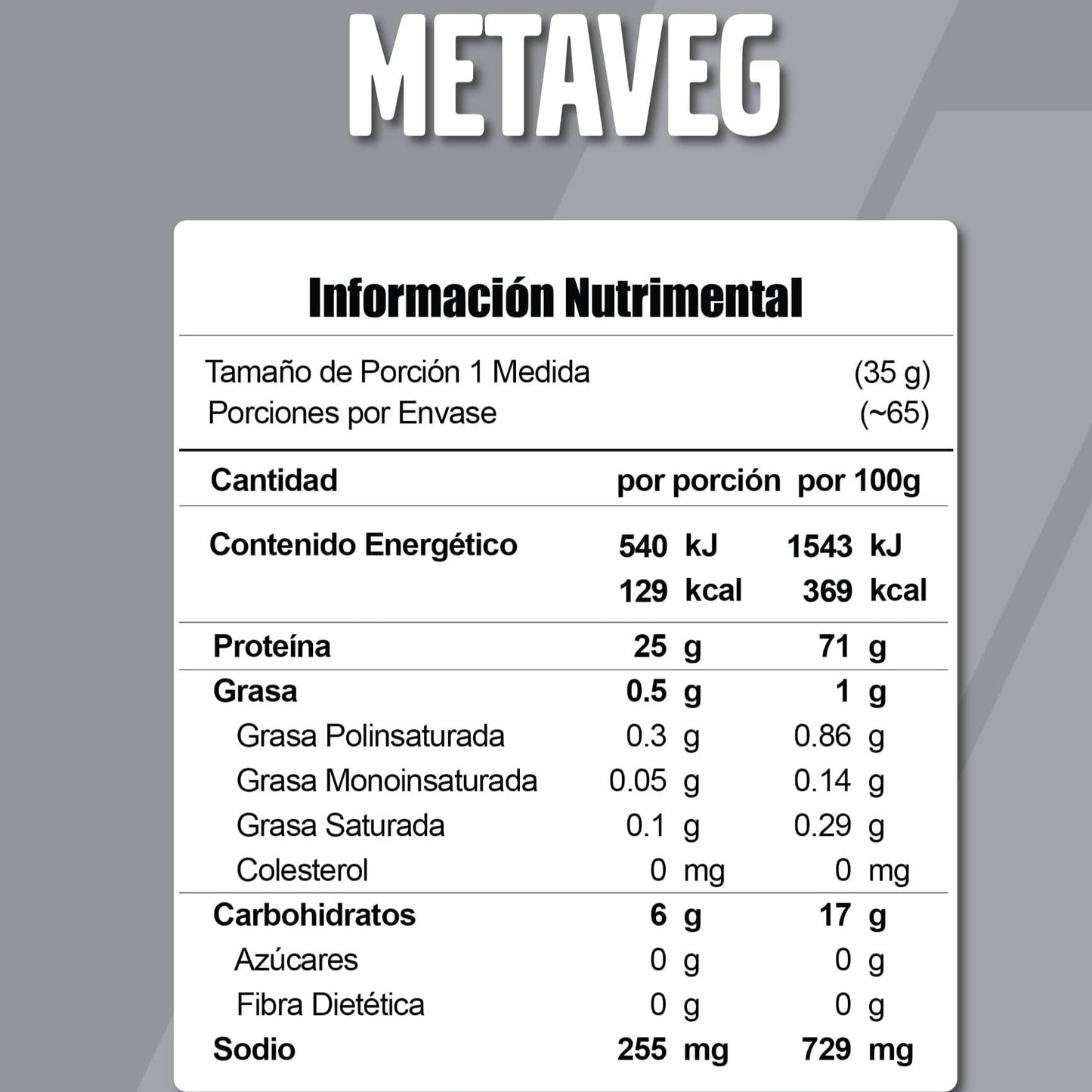 Meta Veg Proteina Vegana 65 servicios, aislada e hidrolizada, 5 lb,