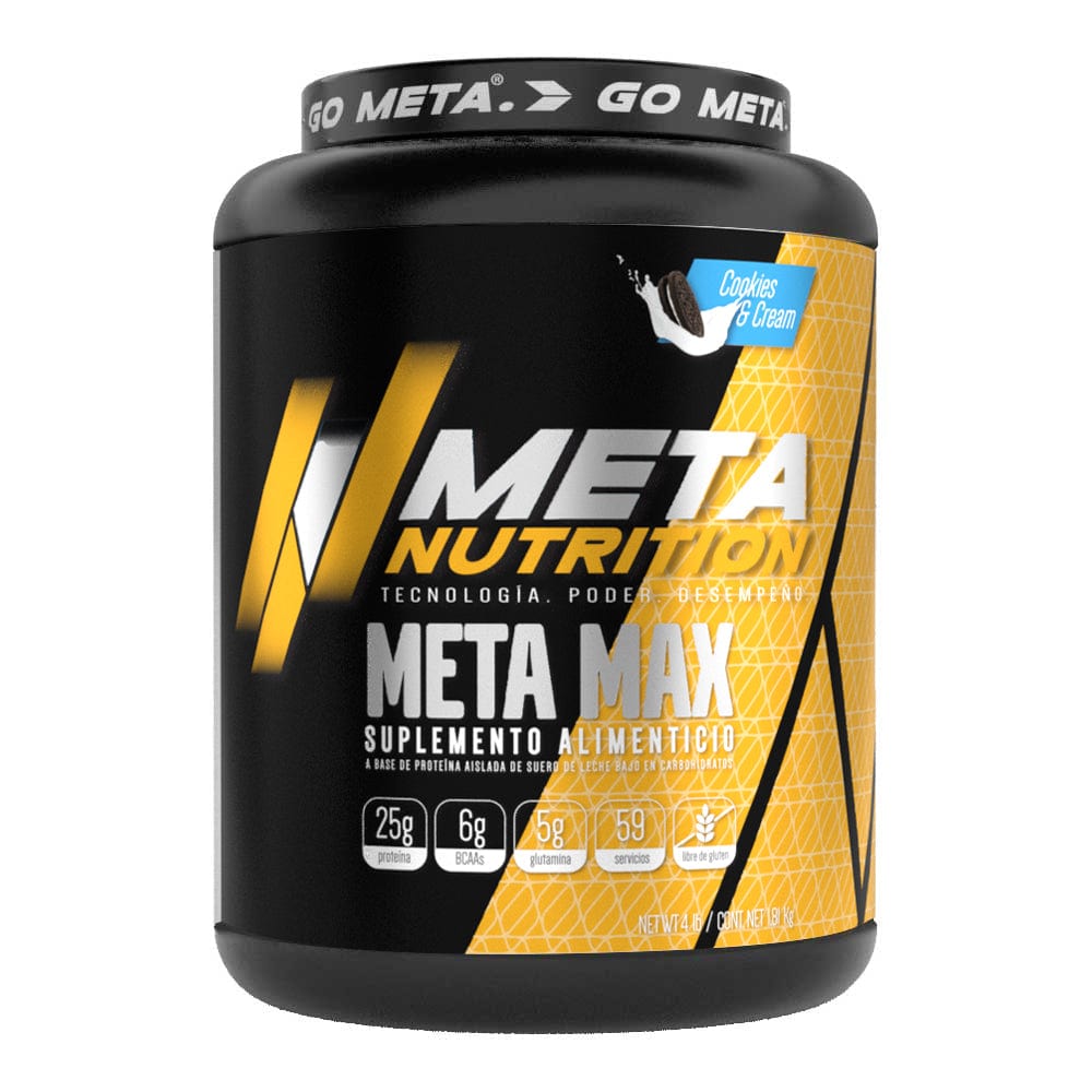 Meta Max- Isolate Whey Protein 59 servicios, 4lb