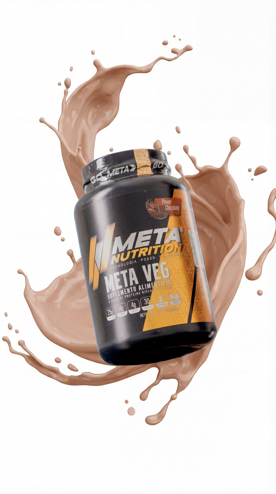 Meta Veg Meta Nutrition- Proteína Vegana Aislada e Hidrolizada, 2.29 lb 30 servicios