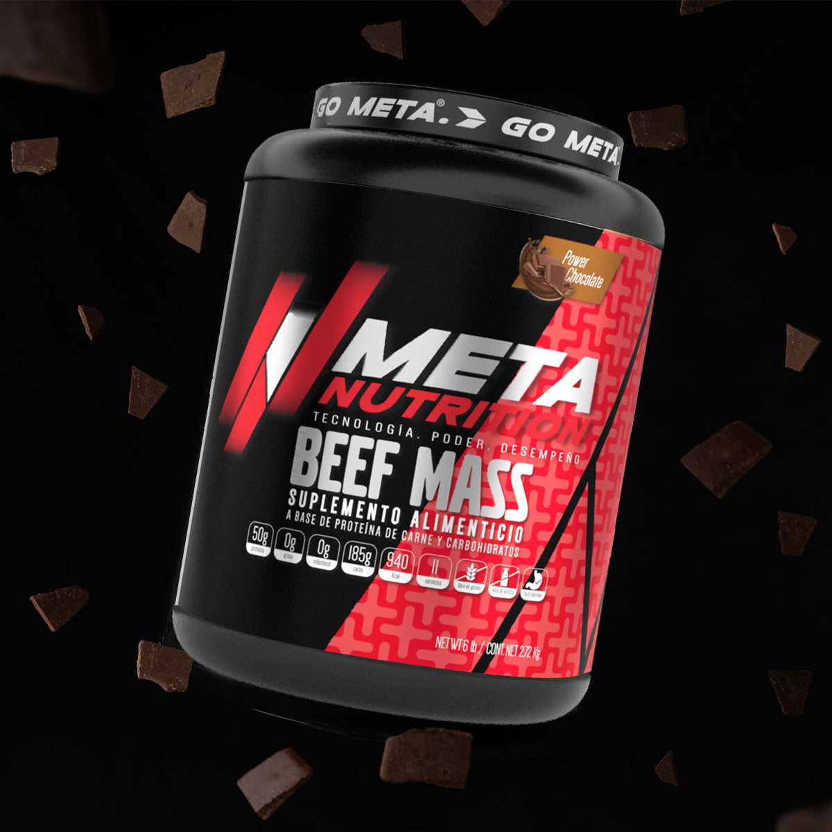 Beef Mass. Ganador de Masa a base de proteína de Carne. 6lb
