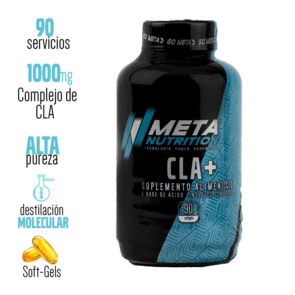 CLA+ (Ácido Linoleico Conjugado) 90 servicios.