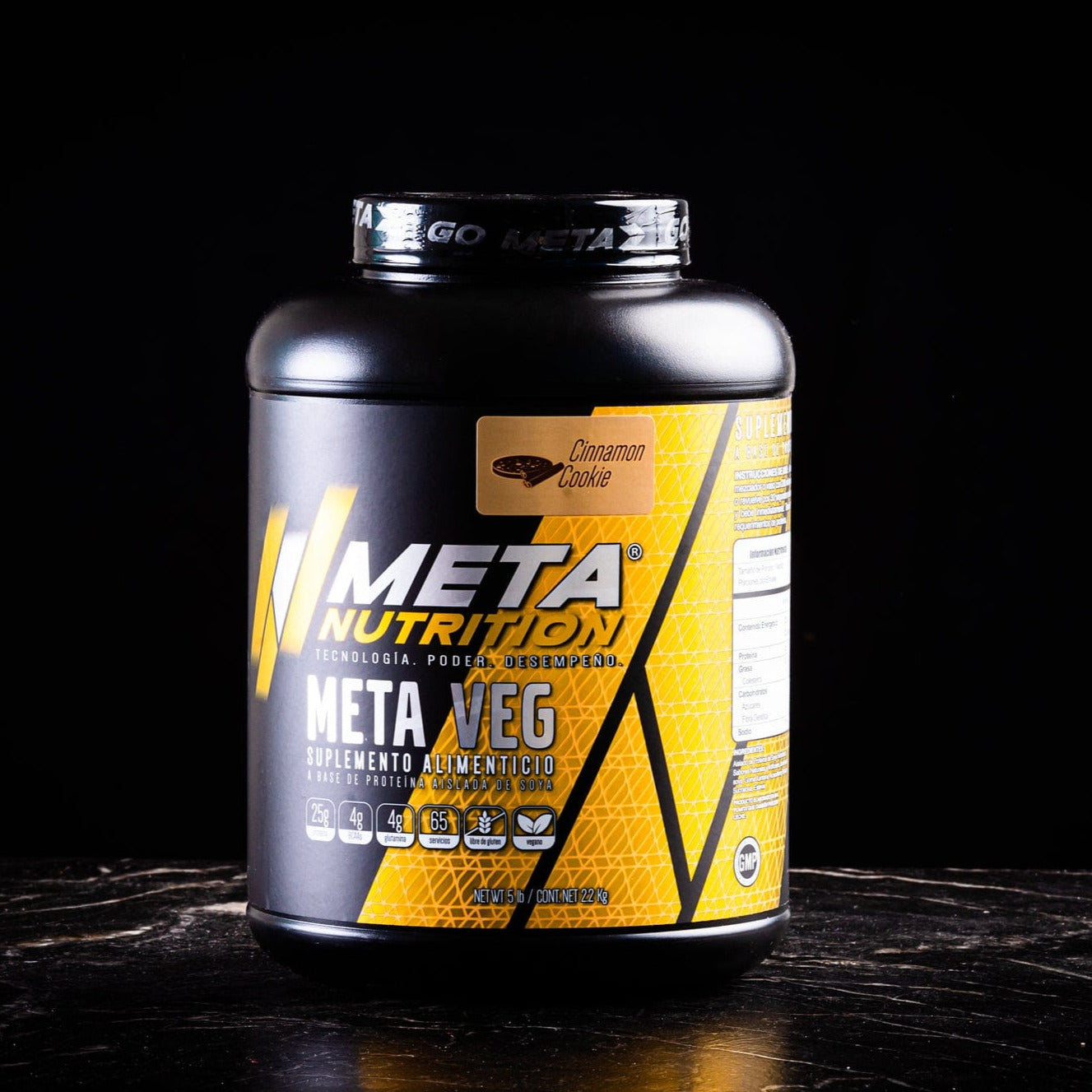 Meta Veg Proteina Vegana 65 servicios, aislada e hidrolizada, 5 lb,
