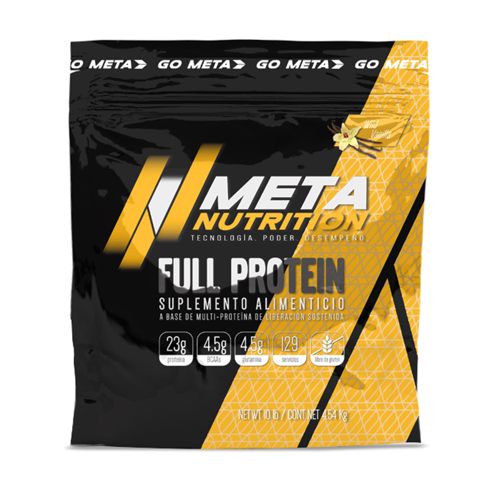 Full Protein 10lb Meta Nutrition | Proteína Multi Fuente | 129 Servicios | 4.5 Meses