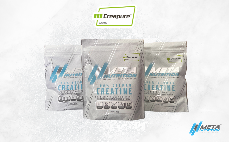 100% German Creatine Creapure® | Pureza Certificada |  60 Servicios