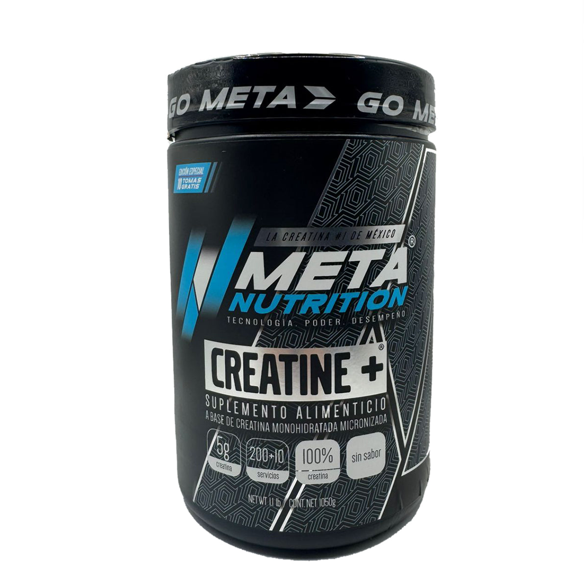 Creatine+ Meta Nutrition,  200 + 10  servicios GRATIS