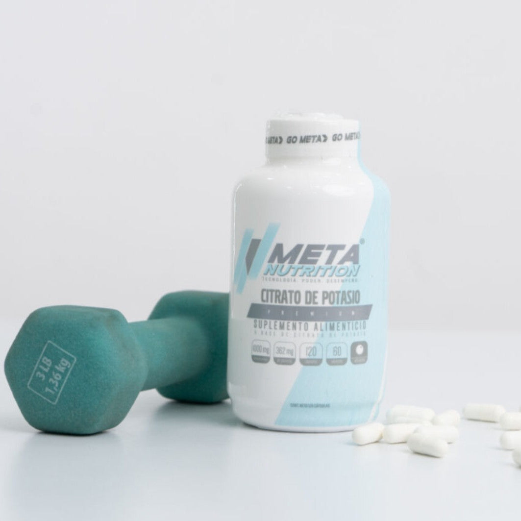 Citrato de Potasio Premium, 120 caps, 40 servicios.