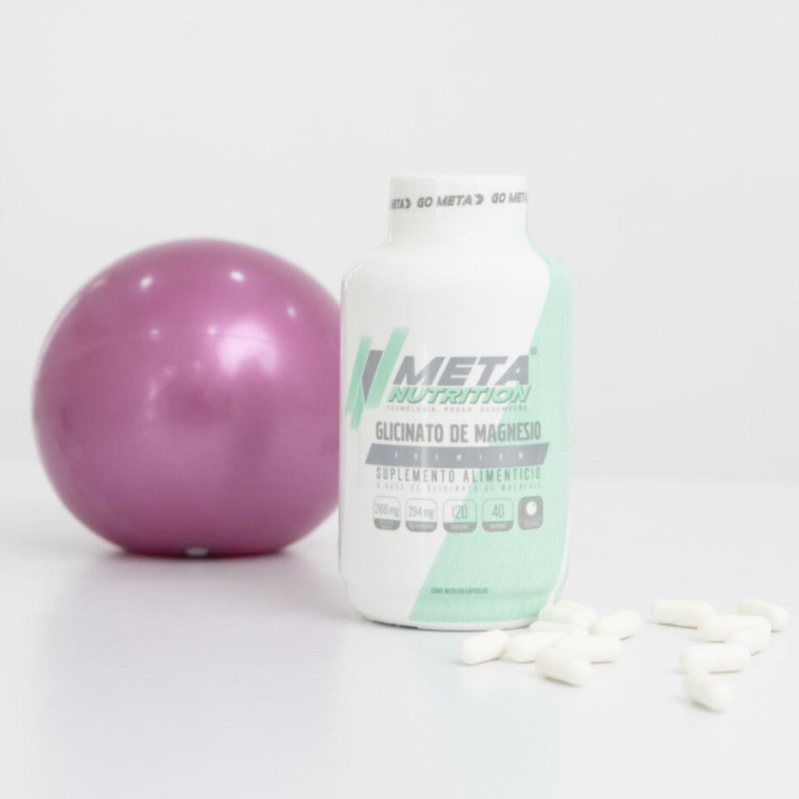 Glicinato de Magnesio Premium  | 120 Caps, 40 servicios.
