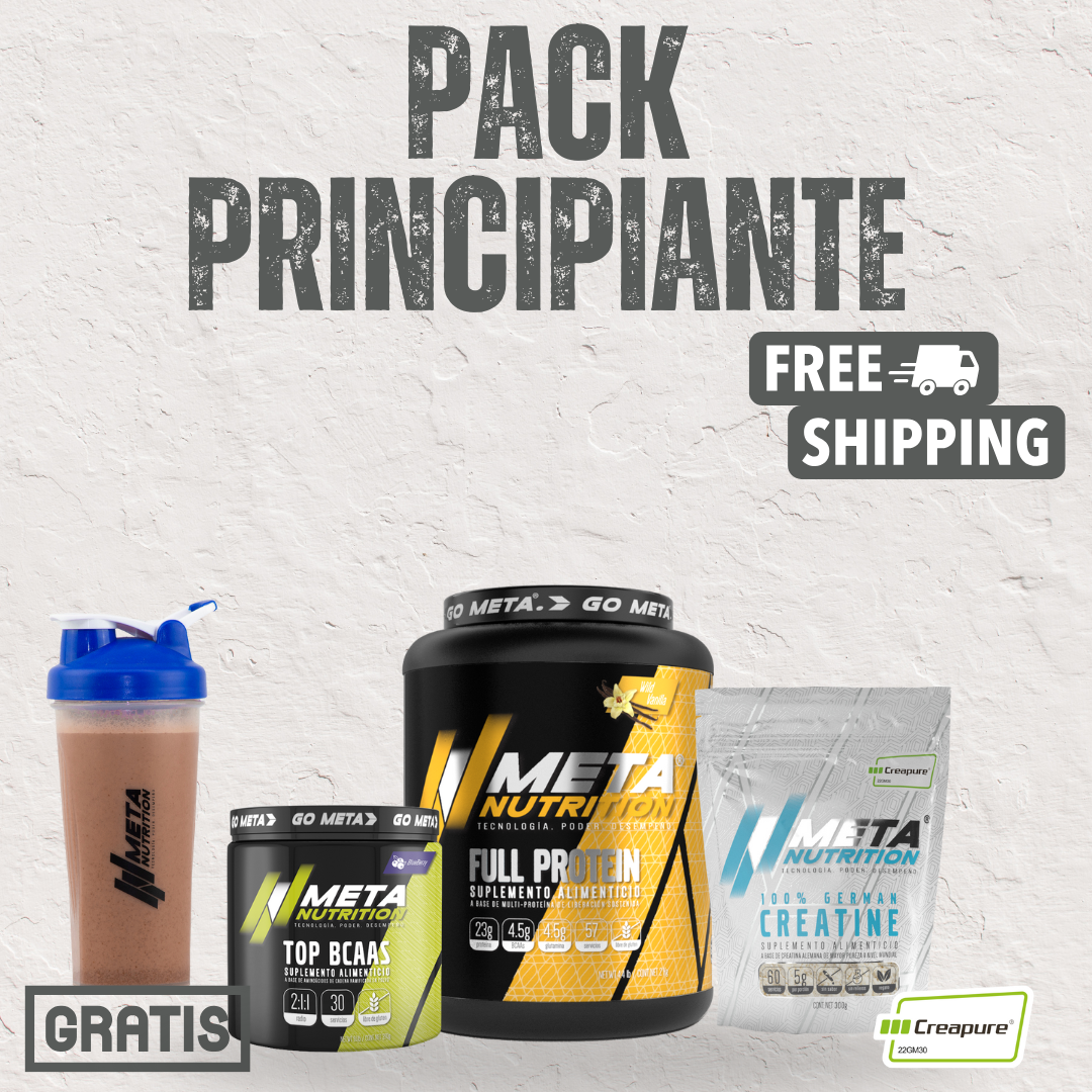 Pack para Principiantes – Full Protein + Creatina + Top BCAAs + Shaker GRATIS
