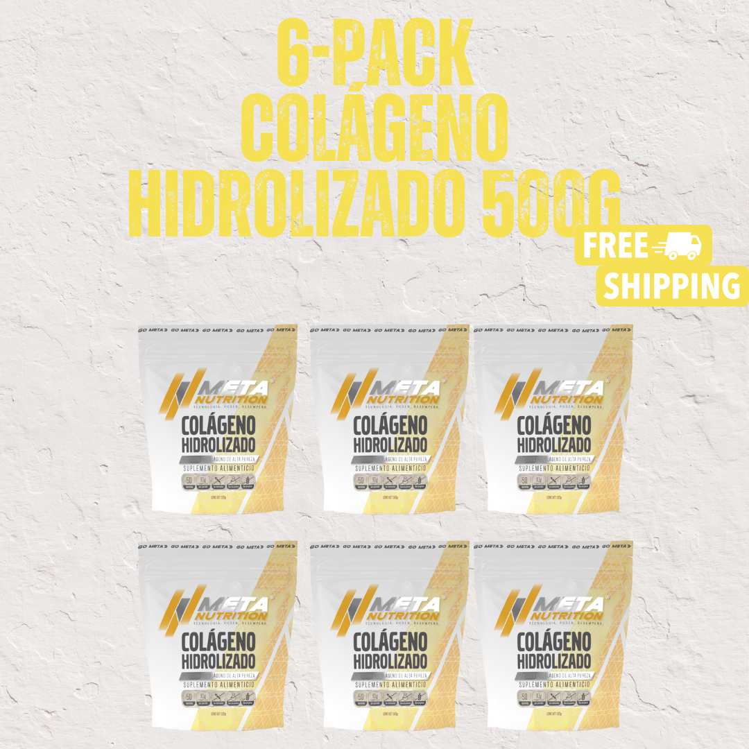 6 PACK de Colágeno Hidrolizado de Alta Pureza 500g.