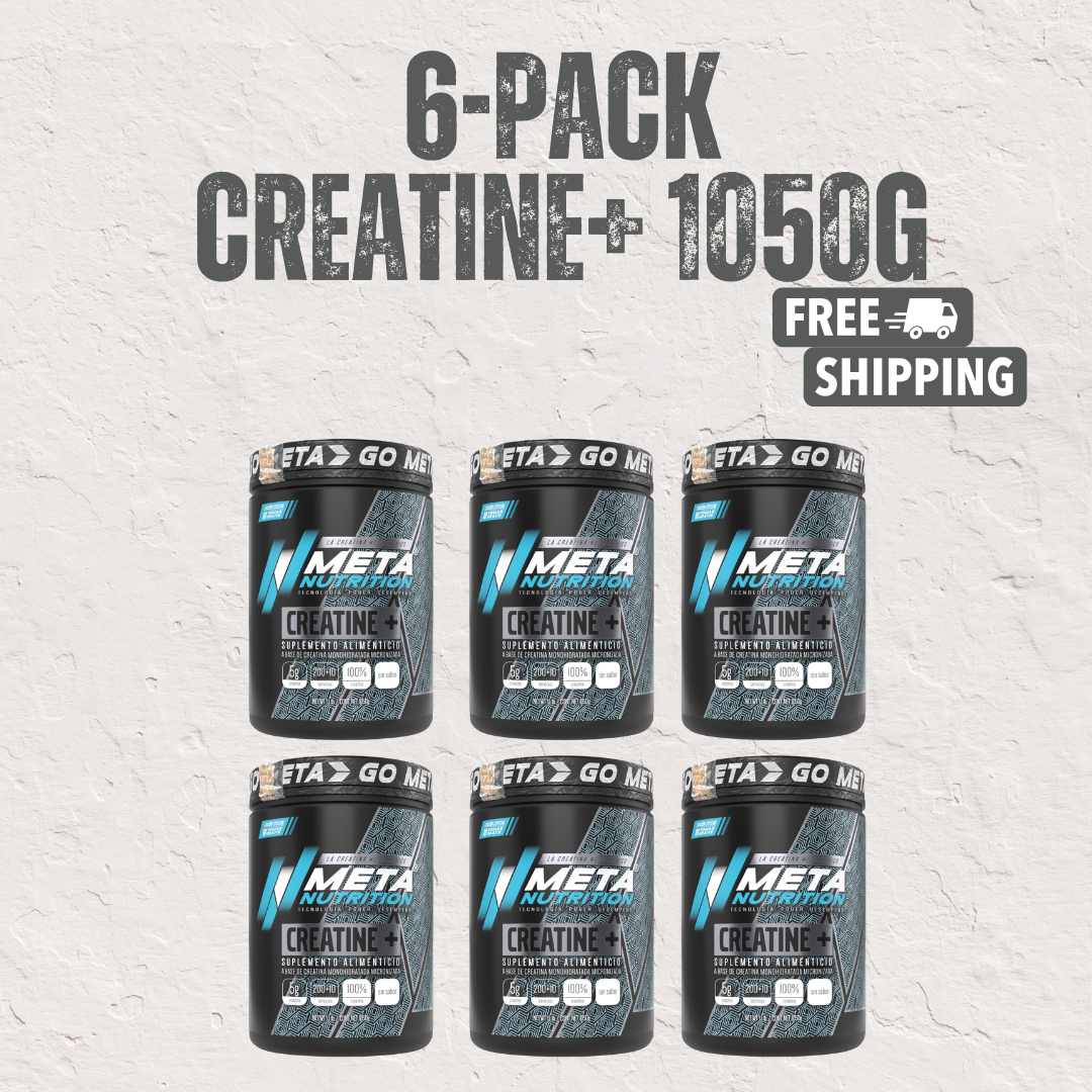 6 PACK de Creatina Monohidratada Micronizada – 200 Servicios.