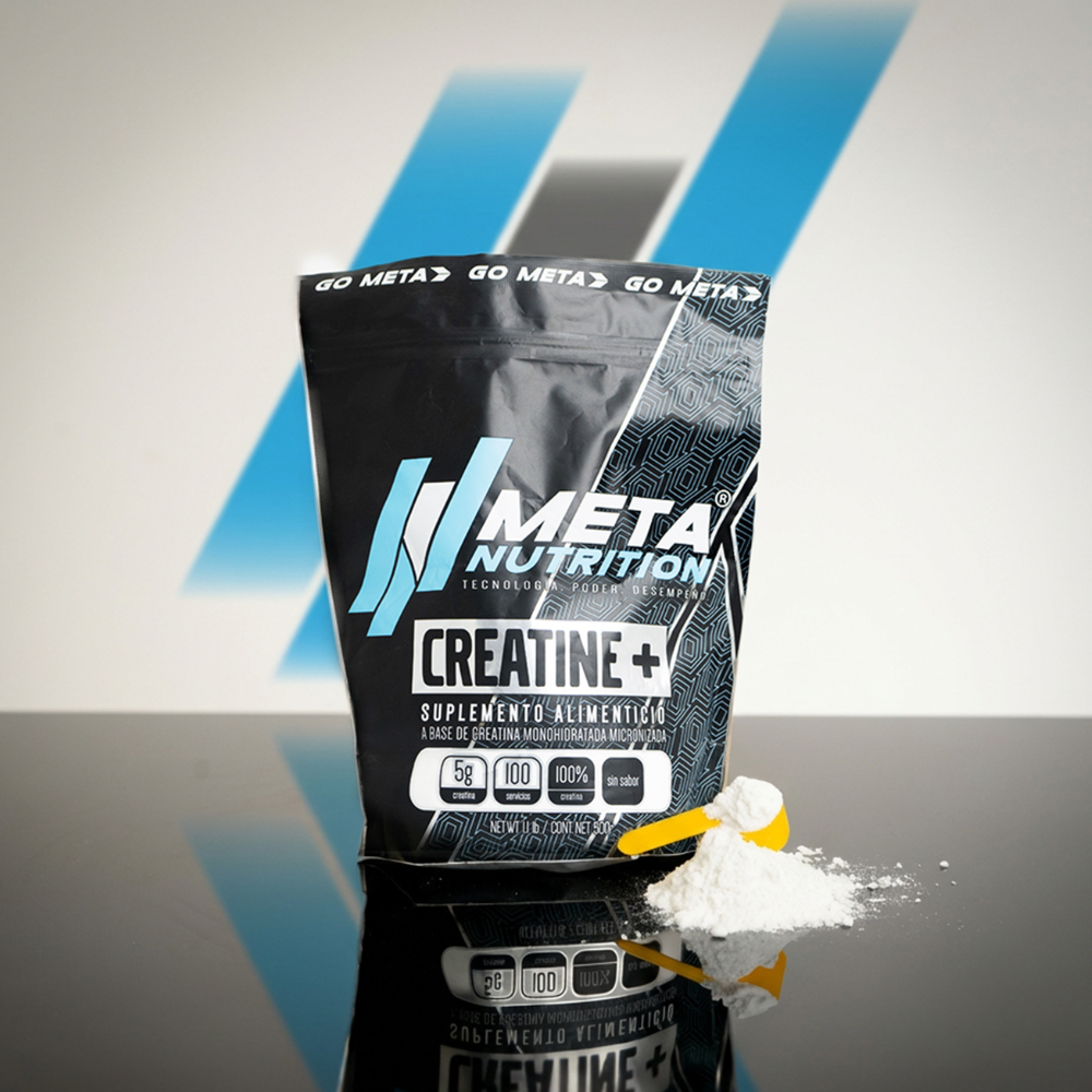 Creatina Monohidratada Micronizada – 100 Servicios + 10 GRATIS | Meta Nutrition.
