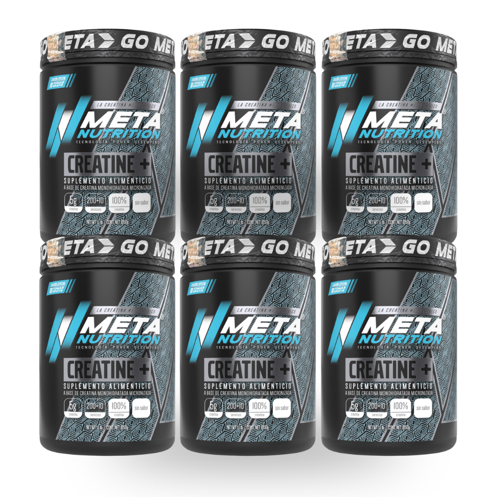 6 PACK de Creatina Monohidratada Micronizada – 200 Servicios.