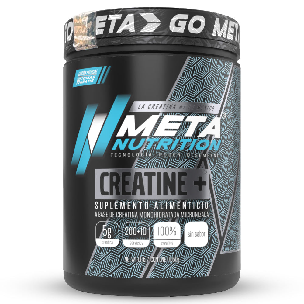 Creatine+ Meta Nutrition,  200 + 10  servicios GRATIS