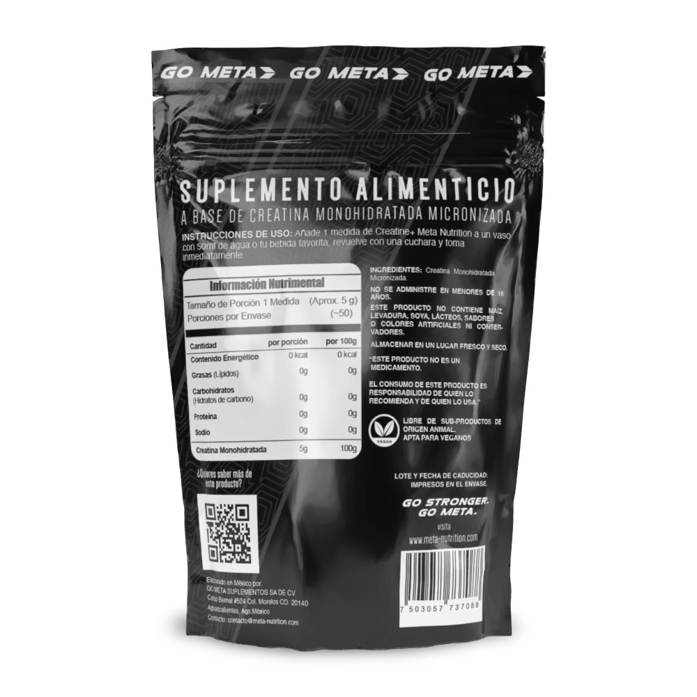 NUEVO! Creatine+ To Go | Creatina Monohidratada Micronizada| 50 Servicios.