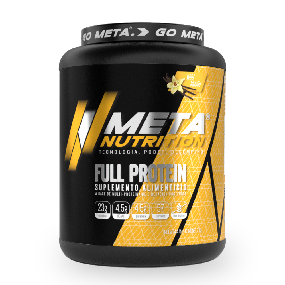 Full Protein Meta Nutrition | Proteína Multi Fuente 4.4lb | 57 Servicios | 10 Sabores