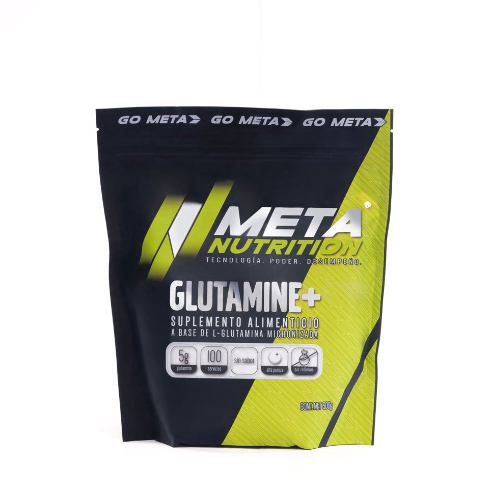 Glutamine+ De Alta Pureza 500g, 100 servicios.