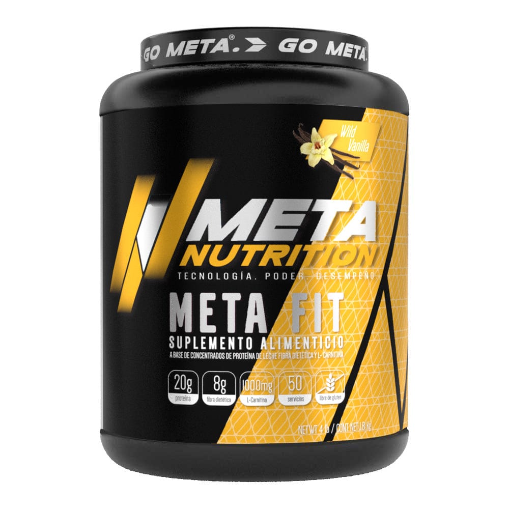 proteina l carnitina Meta Fit (Shake 3 en 1: proteína, fibra dietética y L-Carnitina), 50 s –  Meta Nutrition