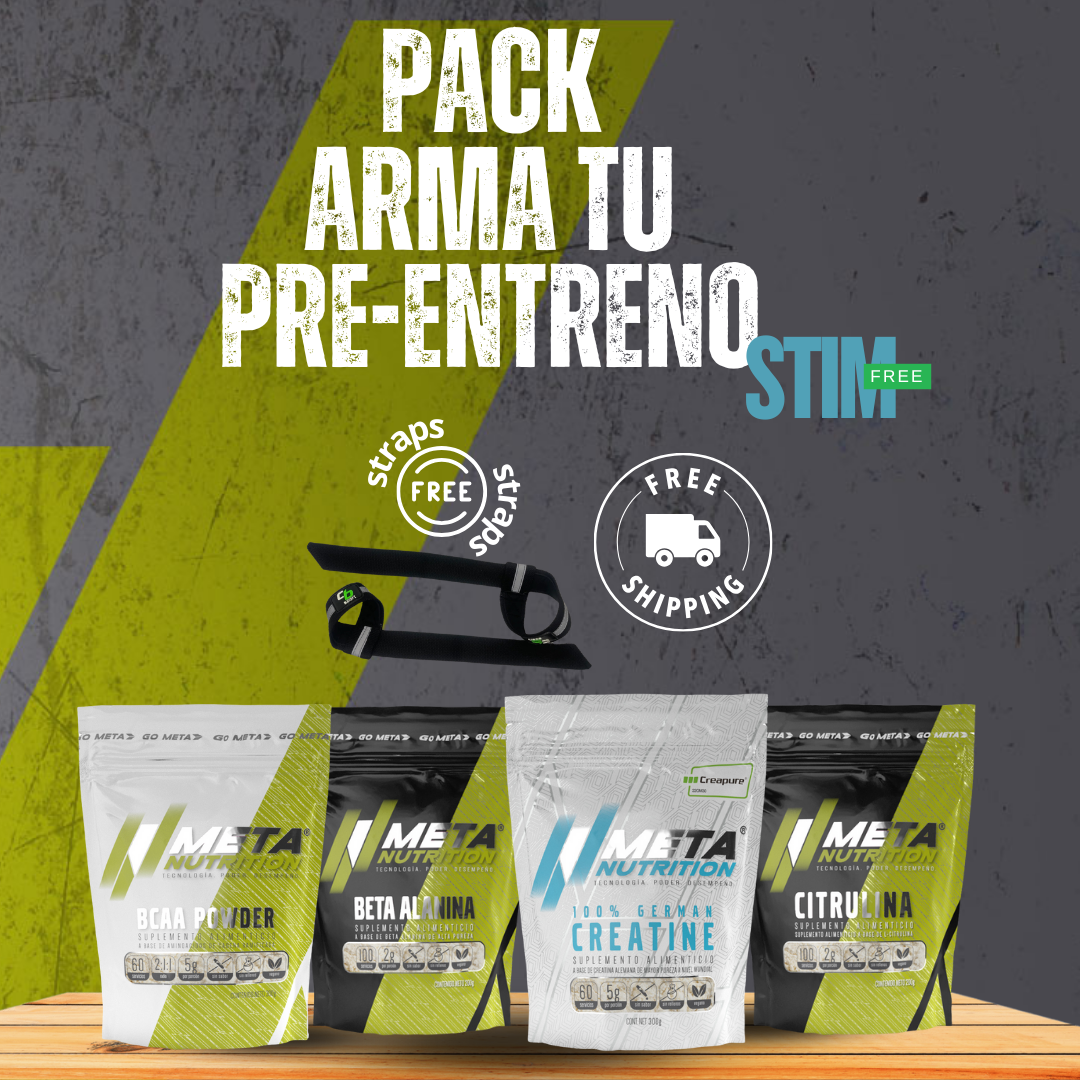 PACK- PRE-ENTRENO Stim Free + Straps GRATIS