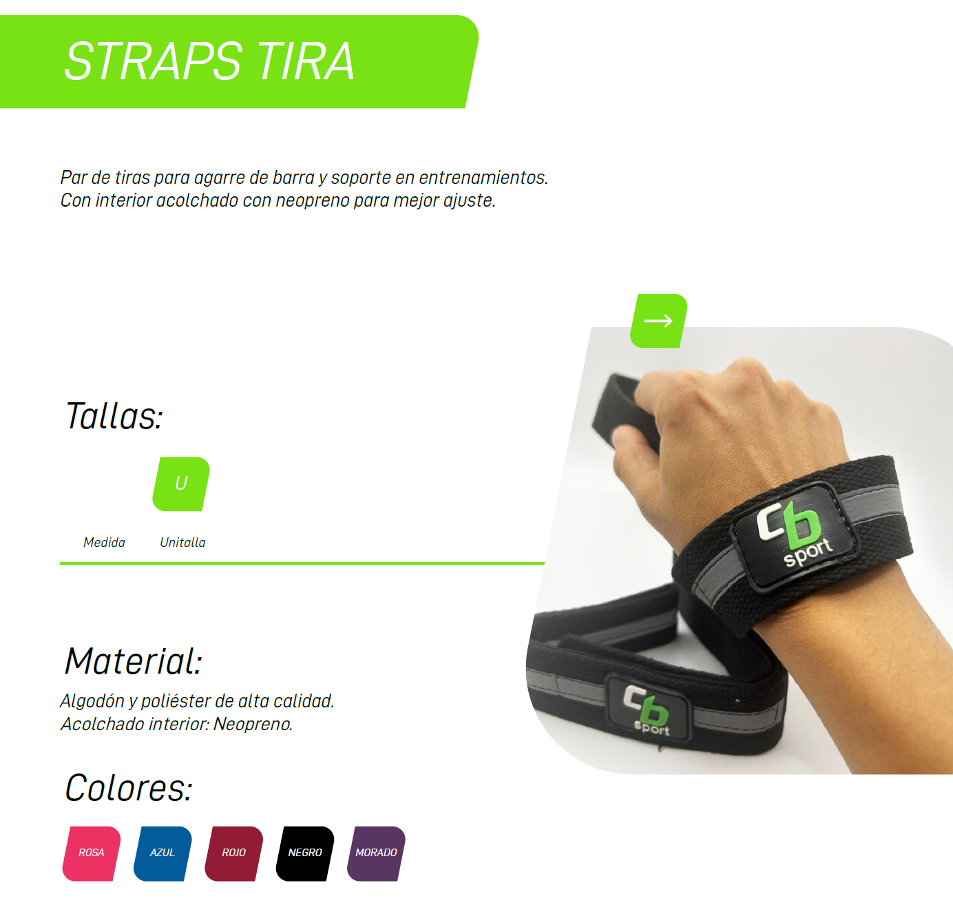 Straps Tiras  | CB SPORT.