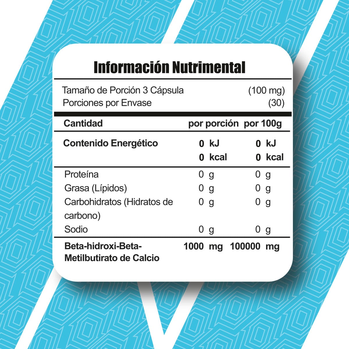 Meta Nutrition HMB, 90 Cápsulas, 30 Servicios.