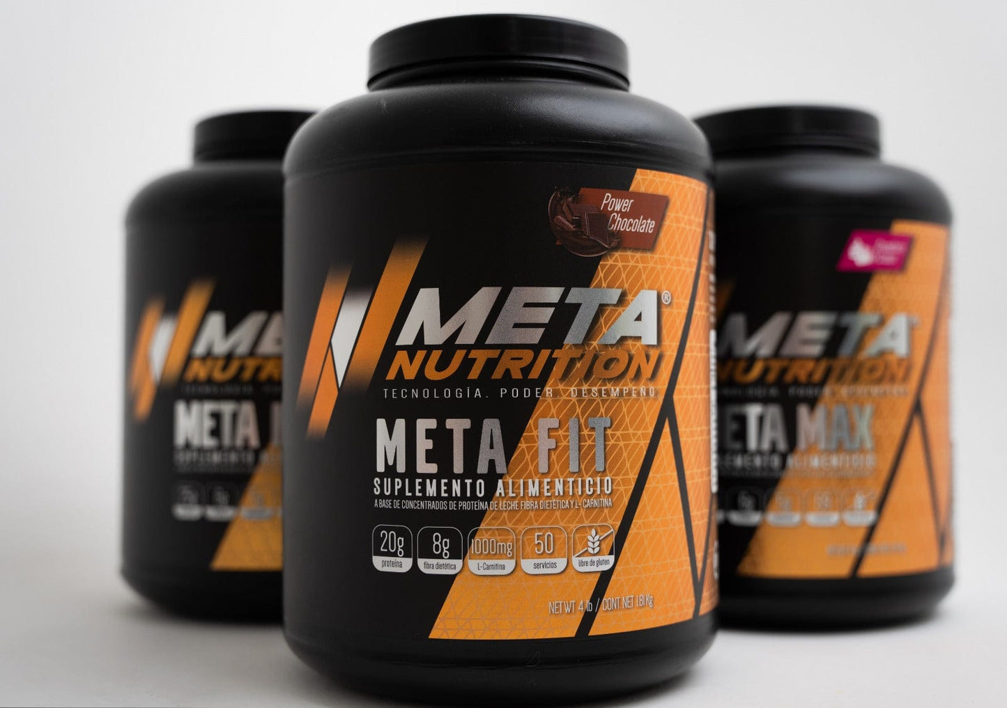 Meta Fit (Shake 3 en 1: proteína, fibra dietética y L-Carnitina), 50 servicios