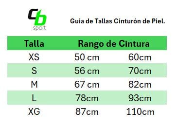 Cinto - Faja  de piel para entrenamiento
