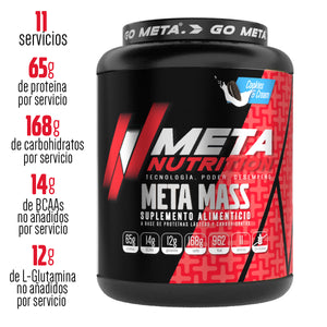Meta Mass 6 lb. Ganador Alto en proteína.