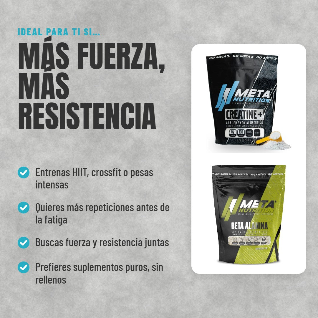 Para quién es el Pack Creatina + Beta Alanina