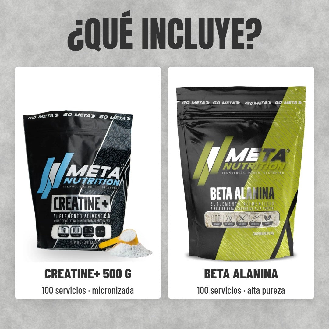 Qué incluye el Pack Creatina + Beta Alanina