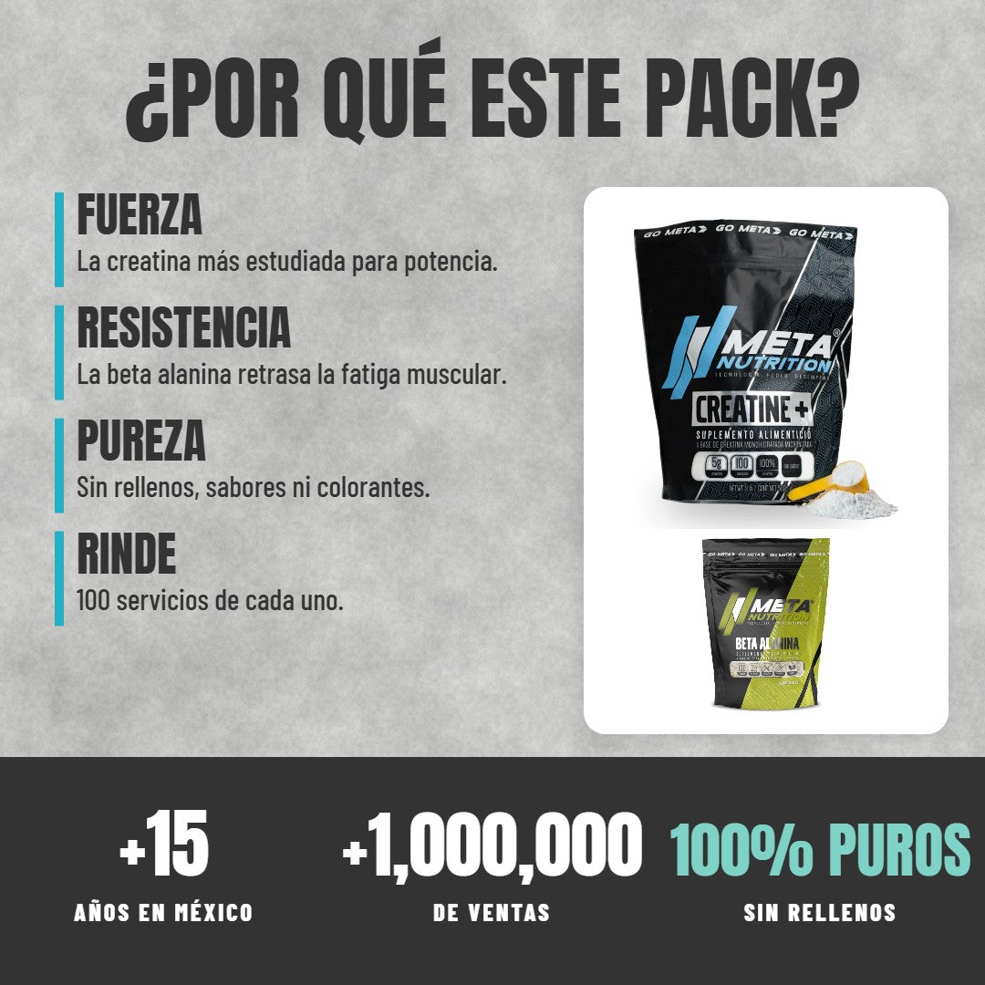Por qué elegir el Pack Creatina + Beta Alanina