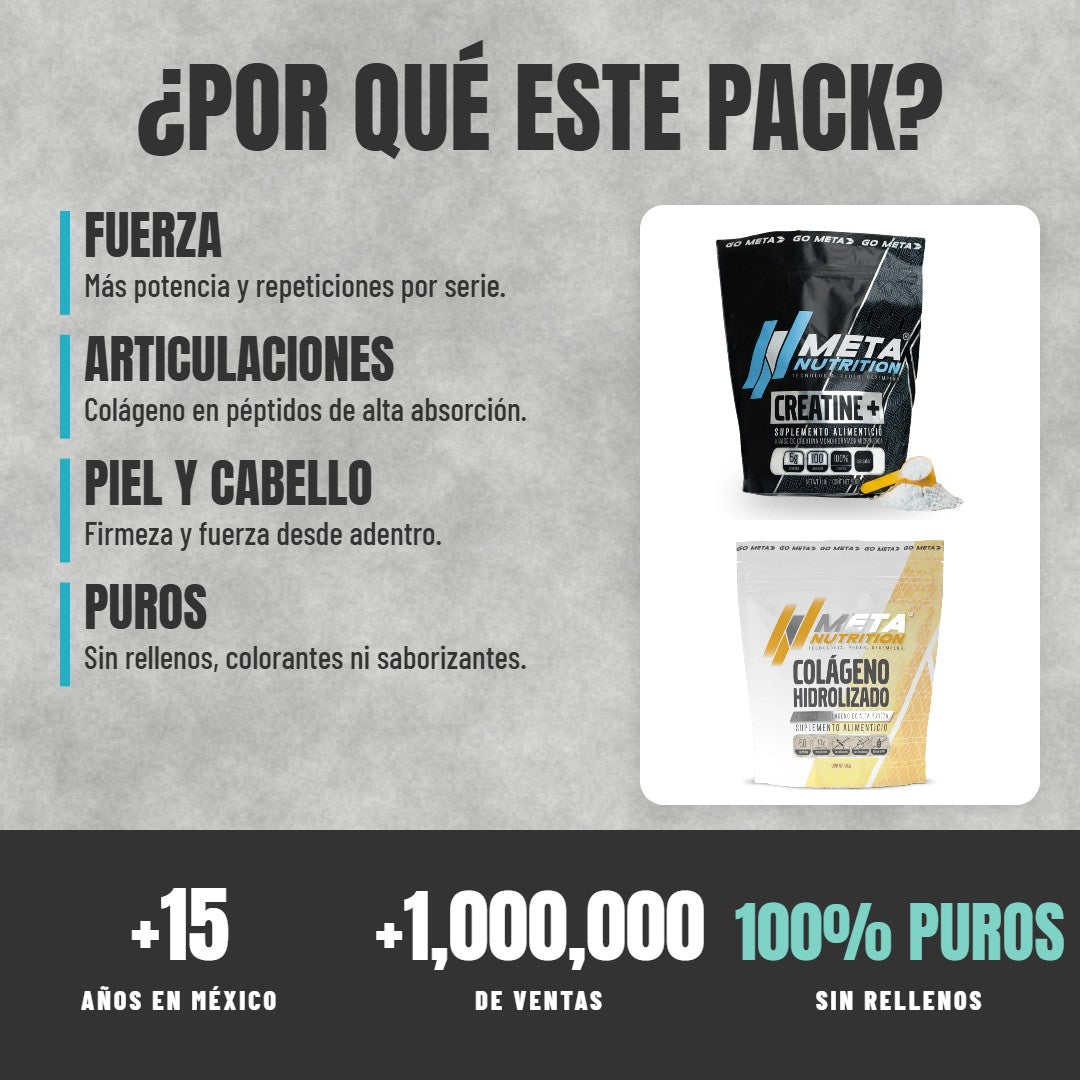Por qué elegir el Pack Creatina y Colágeno