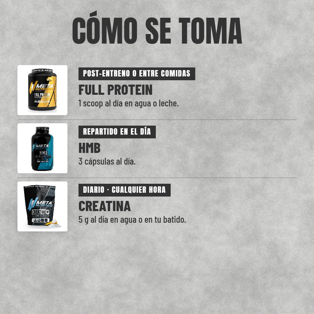 Cómo se toma el Pack Ganancia Muscular