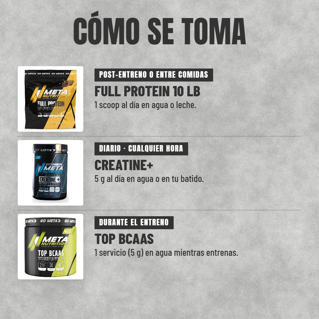 Cómo se toma el Jumbo Pack Músculo Full