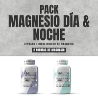 Pack Magnesio Día y Noche: citrato y bisglicinato de magnesio