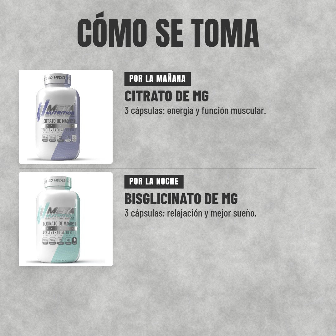 Cómo se toma el Pack Magnesio Día y Noche