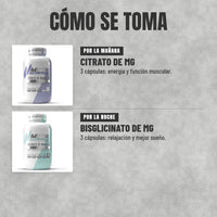 Cómo se toma el Pack Magnesio Día y Noche