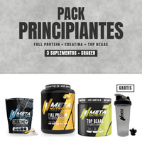 Pack para Principiantes: Full Protein, creatina y Top BCAAs con shaker gratis