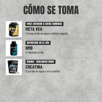 Cómo se toma el Pack Ganancia Muscular Vegan