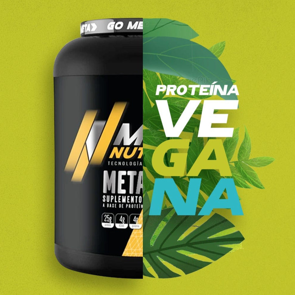 Meta Veg Proteina Vegana 65 servicios, aislada e hidrolizada, 5 lb,