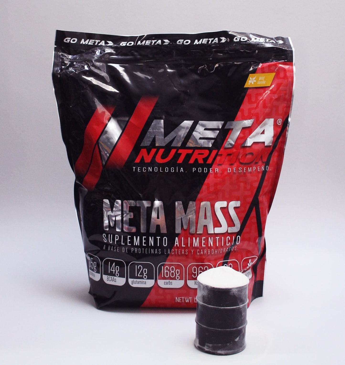 Meta Mass 12 lb. Ganador alto en proteína.