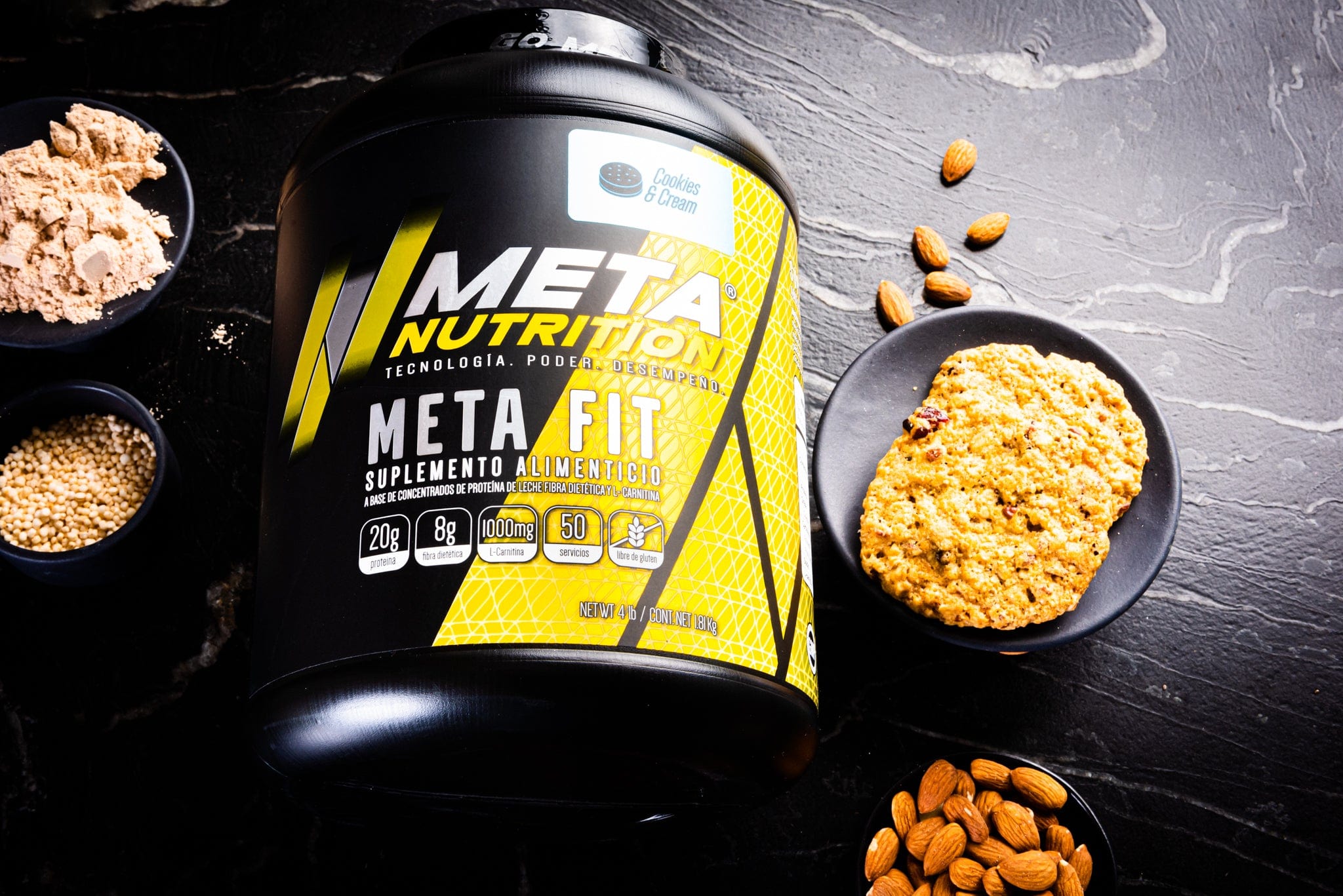 Meta Fit (Shake 3 en 1: protena, fibra diettica y L-Carnitina), 50 s Meta Nutrition Meta Fit (Shake 3 en 1: protena, fibra diettica y L-Carnitina), 50 s Meta Nutrition