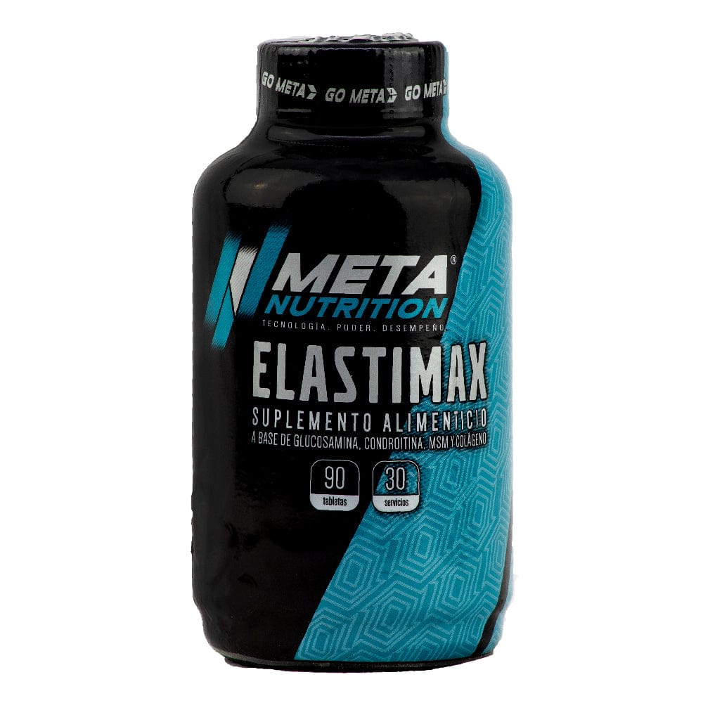 Elastimax Meta Nutrition | Glucosamina + Condroitina + MSM + Colágeno | 90 Cápsulas | 30 Servicios