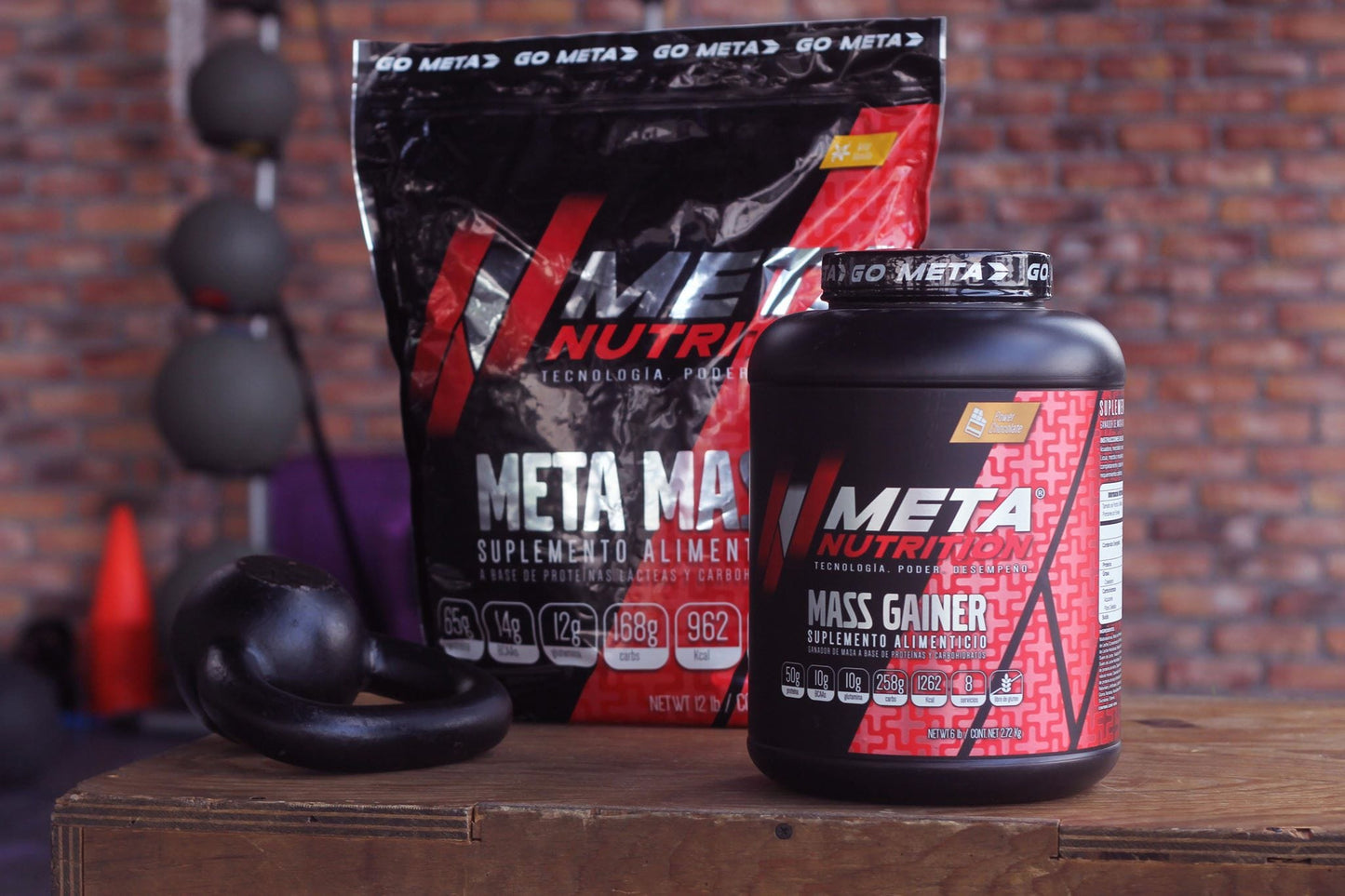 Meta Mass 12 lb. Ganador alto en proteína.