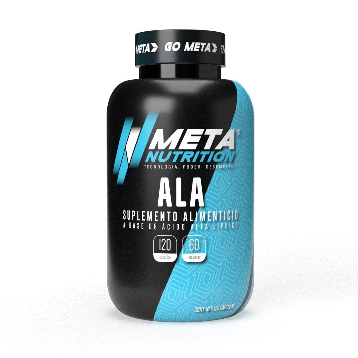 ALA Meta Nutrition | Ácido Alfa Lipoico 120 Cápsulas.